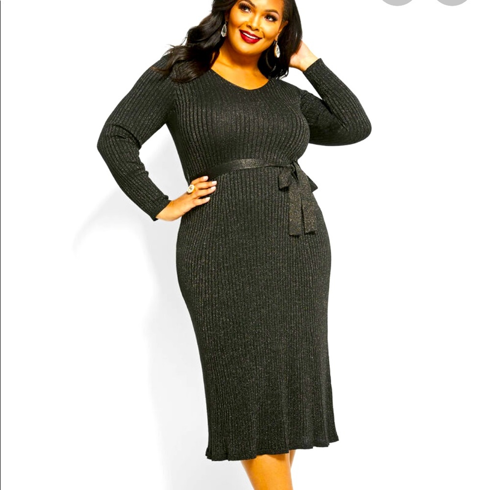 NWT Ashley Stewart ribbed dress